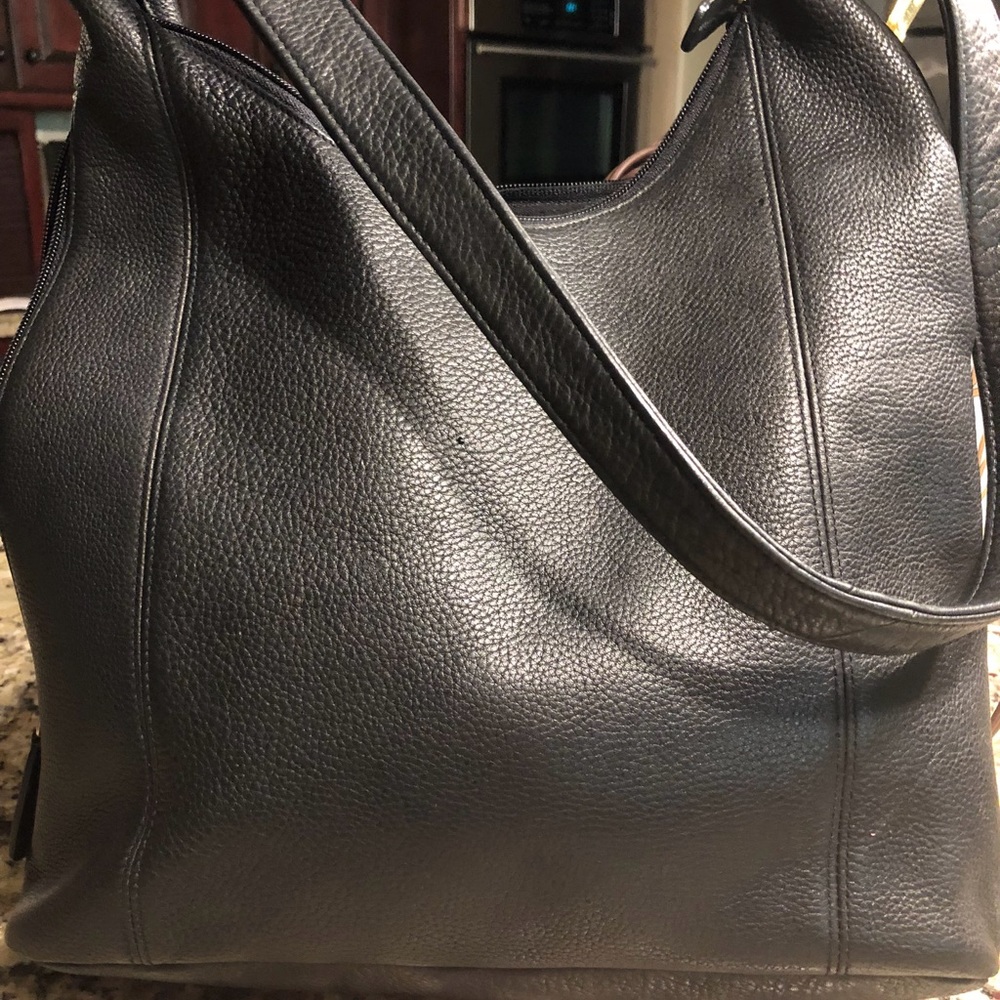Black Tignanello Shoulder Bag EUC